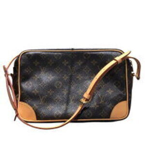 Louis Vuitton Canvas Monogram Shoulder Bag Trocadero Brown